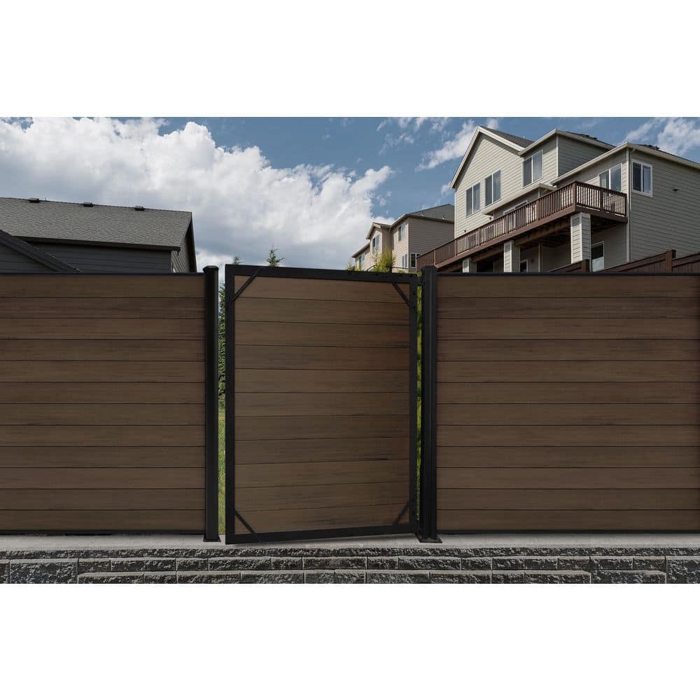 CREATIVE SURFACES 5 ft. x 6 ft. Aluminum Composite Fence Frame Kit Fence Gate