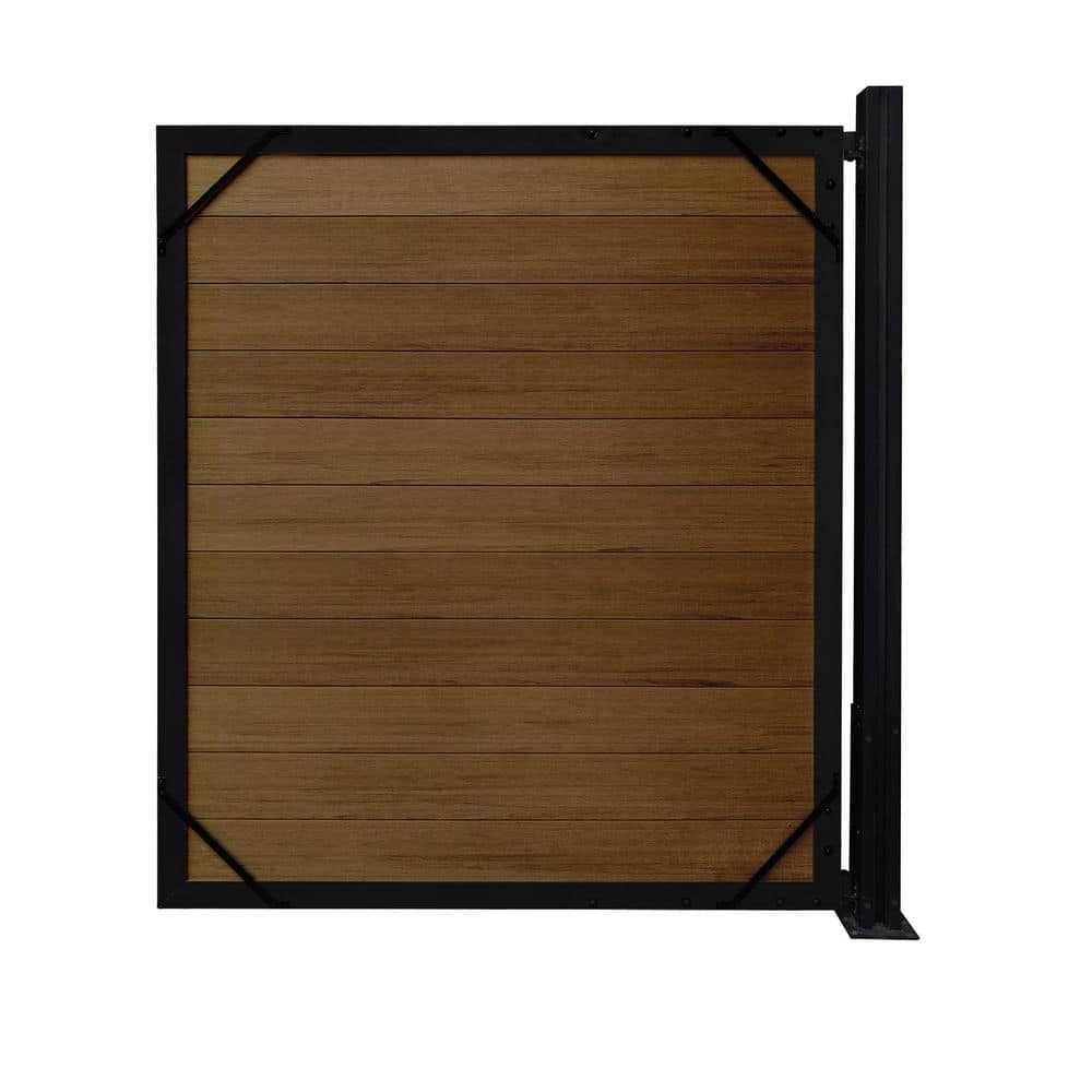 CREATIVE SURFACES 5 ft. x 6 ft. Aluminum Composite Fence Frame Kit Fence Gate
