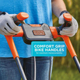 BLACK+DECKER 15 in. 10 AMP Corded Electric Walk Behind Push Lawn Mower and 14 in. 6.5 Amp Corded 2-In-1 String Trimmer & Lawn Edger