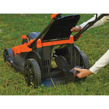 BLACK+DECKER 40V MAX 20 in. Battery Powered Walk Behind Push Lawn Mower with (2) 2Ah Batteries & Charger