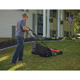 BLACK+DECKER 40V MAX 20 in. Battery Powered Walk Behind Push Lawn Mower with (2) 2Ah Batteries & Charger