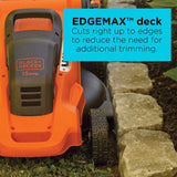 BLACK+DECKER 20 in. 13 AMP Corded Electric Walk Behind Push Lawn Mower and 14 in. 6.5 Amp Corded Single Line String Trimmer/ Edger