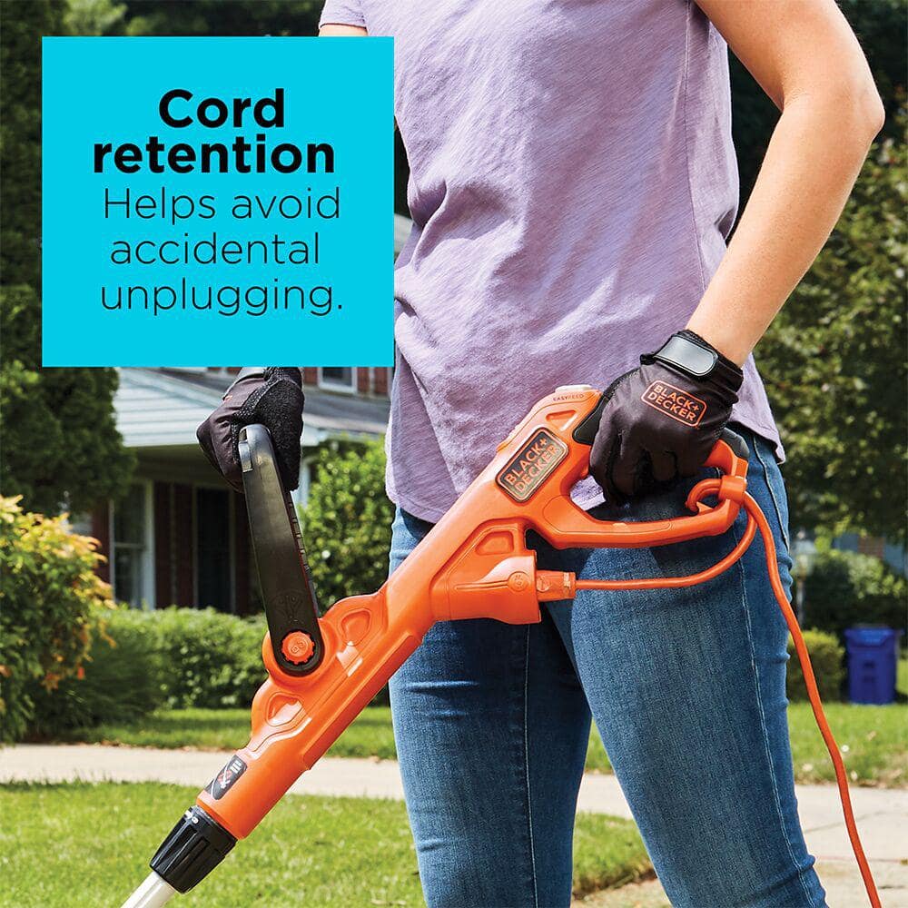 BLACK+DECKER 20 in. 13 AMP Corded Electric Walk Behind Push Lawn Mower and 14 in. 6.5 Amp Corded Single Line String Trimmer/ Edger