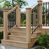 Deckorators 40 in. x .99 in. Black Aluminum Rectangular Traditional Baluster (10-Pack)
