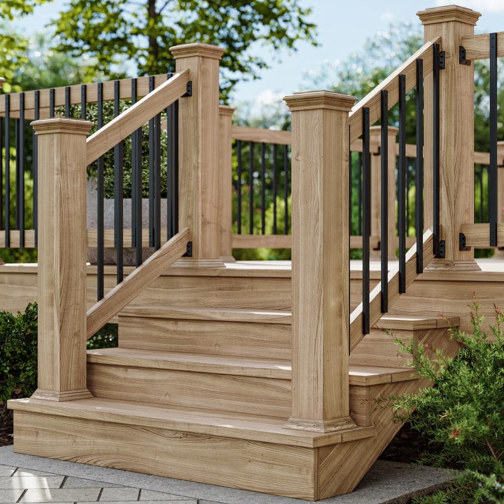 Deckorators 29-1/2 in. x 1 in. Black Aluminum Traditional Baluster (75-Pack)