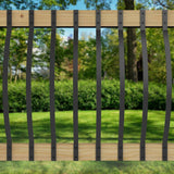 Deckorators 3/16 in. x 1 in x 32-1/4 in. Black Aluminum Arc Baluster (5-Pack)