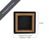 Deckorators 4 in. x 4 in. Victoria Black High Point Cedar Wood Post Cap