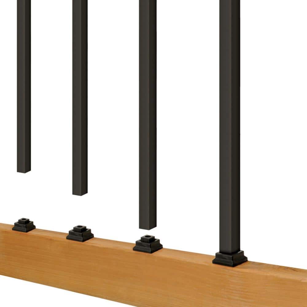 Deckorators Black Estate Designer Horizontal Plastic Baluster Connector (20-Pack)
