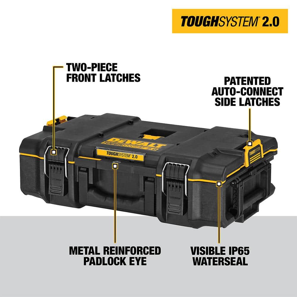 DEWALT TOUGHSYSTEM 2.0 Small Tool Box with Bonus 22 in. Medium Tool Box and 24 in. Mobile Tool Box (3-Piece Set)