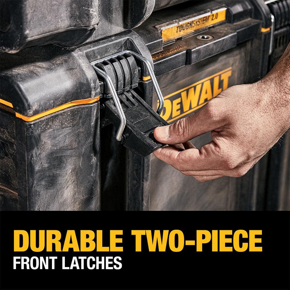 DEWALT TOUGHSYSTEM 2.0 22 in. Medium Modular Tool Box, IP65, 110 lb Capacity (DWST08300)