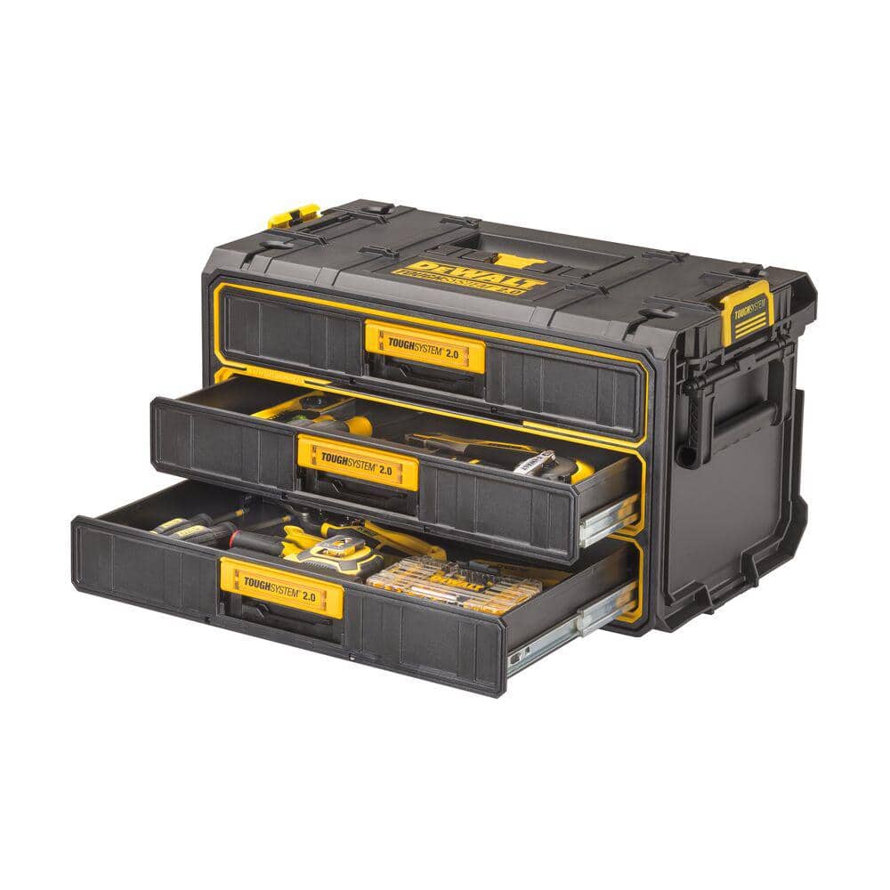 DEWALT Toughsystem 2.0, 12.3 in. W Tool Box 3-Drawer