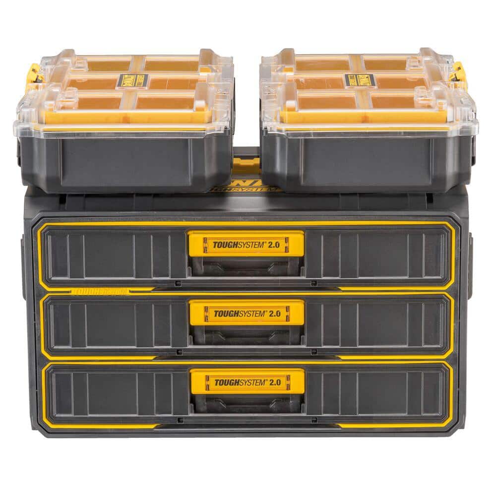 DEWALT Toughsystem 2.0, 12.3 in. W Tool Box 3-Drawer