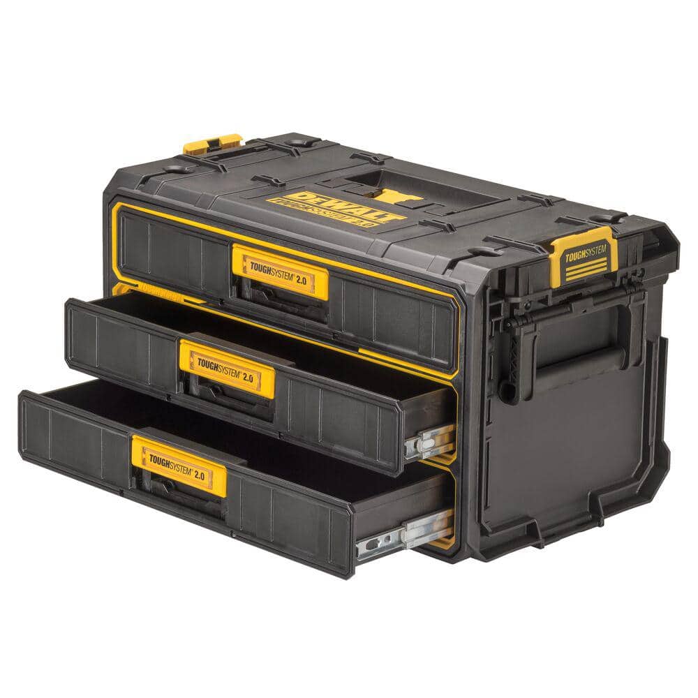 DEWALT Toughsystem 2.0, 12.3 in. W Tool Box 3-Drawer