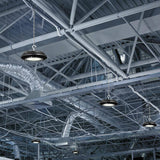 EnviroLite 9 in. Round Integrated LED Black High Bay Light, 5000K