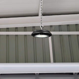 EnviroLite 9 in. Round Integrated LED Black High Bay Light, 5000K