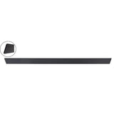 EuroFence 0.41 ft. x 5.91 ft. Euro Style Black Aluminum Metal Fence Panel