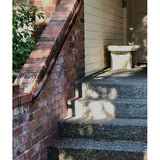 EZ Handrail 4 ft. Textured Black Aluminum Round with Curved Ends Handrail Kit