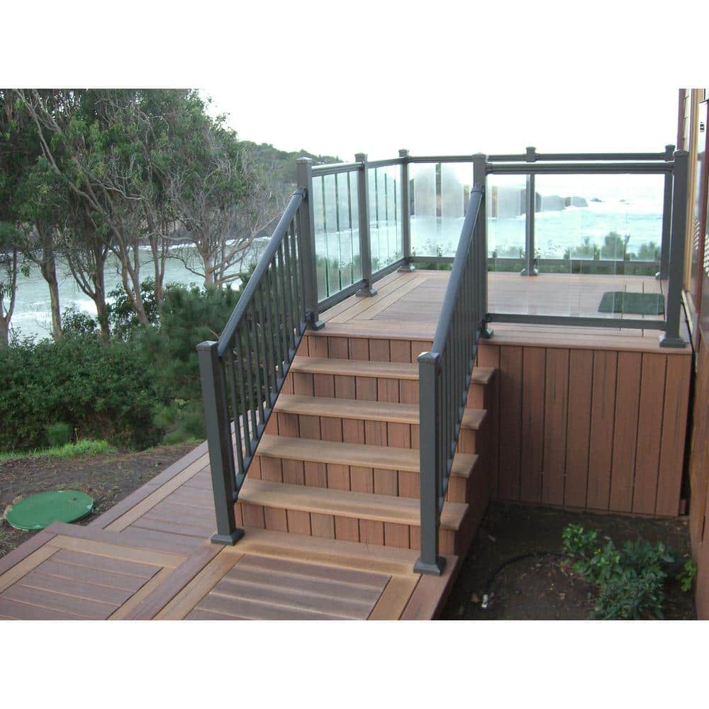 EZ Handrail 1/2 in. x 1 in. x 1 in. Rubber Setting Glass Block