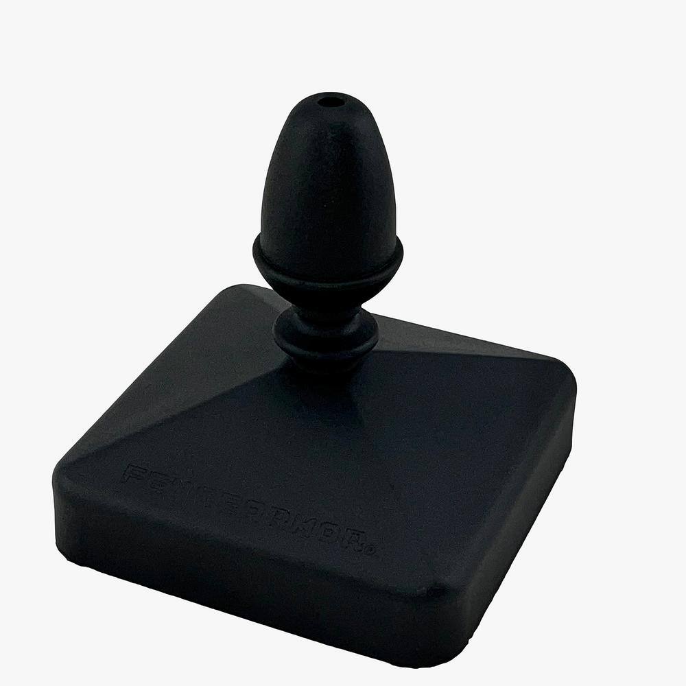 Fence Armor 4 in. x 4 in. Metal Acorn Flag Post Cap Finial