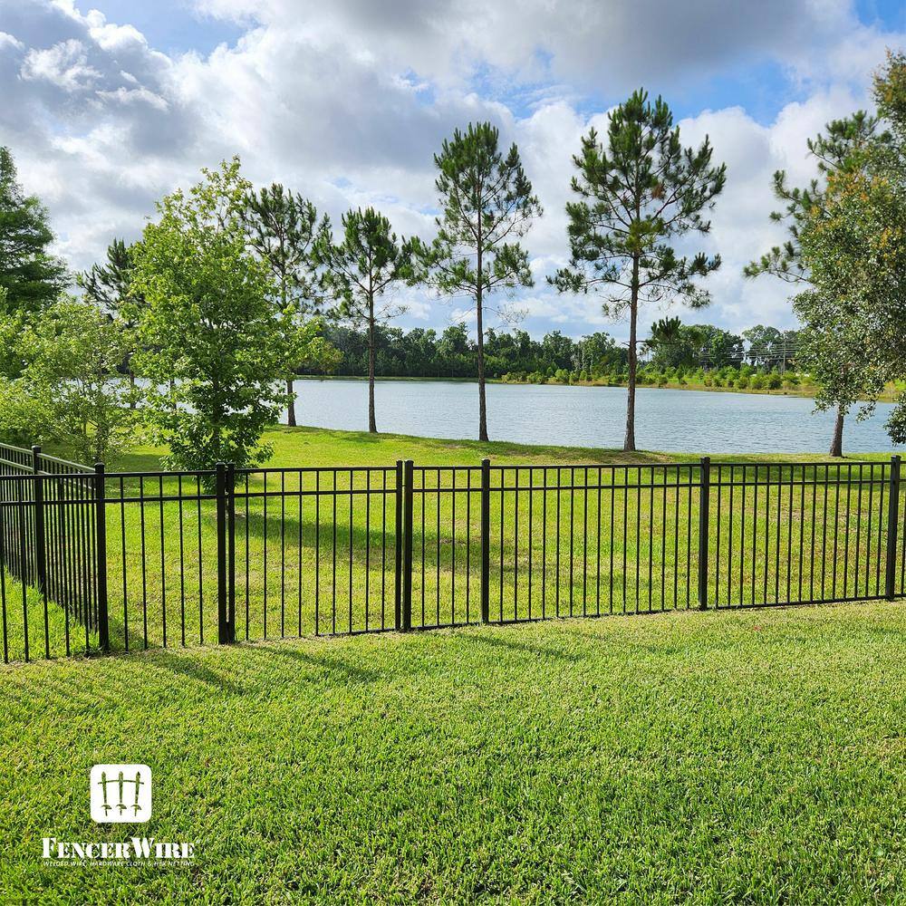 Fencer Wire 2 in. x 2 in. x 6 ft. Steel Flat Top Blank Metal Fence Post with Post Cap (5-Pack)