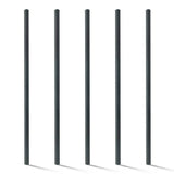 Fencer Wire 2 in. x 2 in. x 7 ft. Steel Flat Top Blank Metal Fence Post with Post Cap (5 pack)