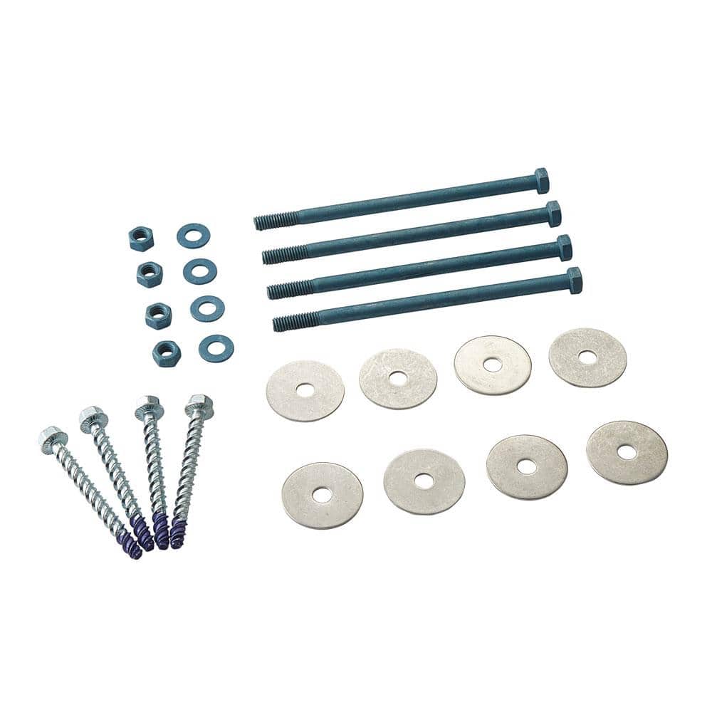 Fiberon CitySide Matte Aluminum Post Hardware Kit - Black (Includes Hardware for Installation of Posts on De