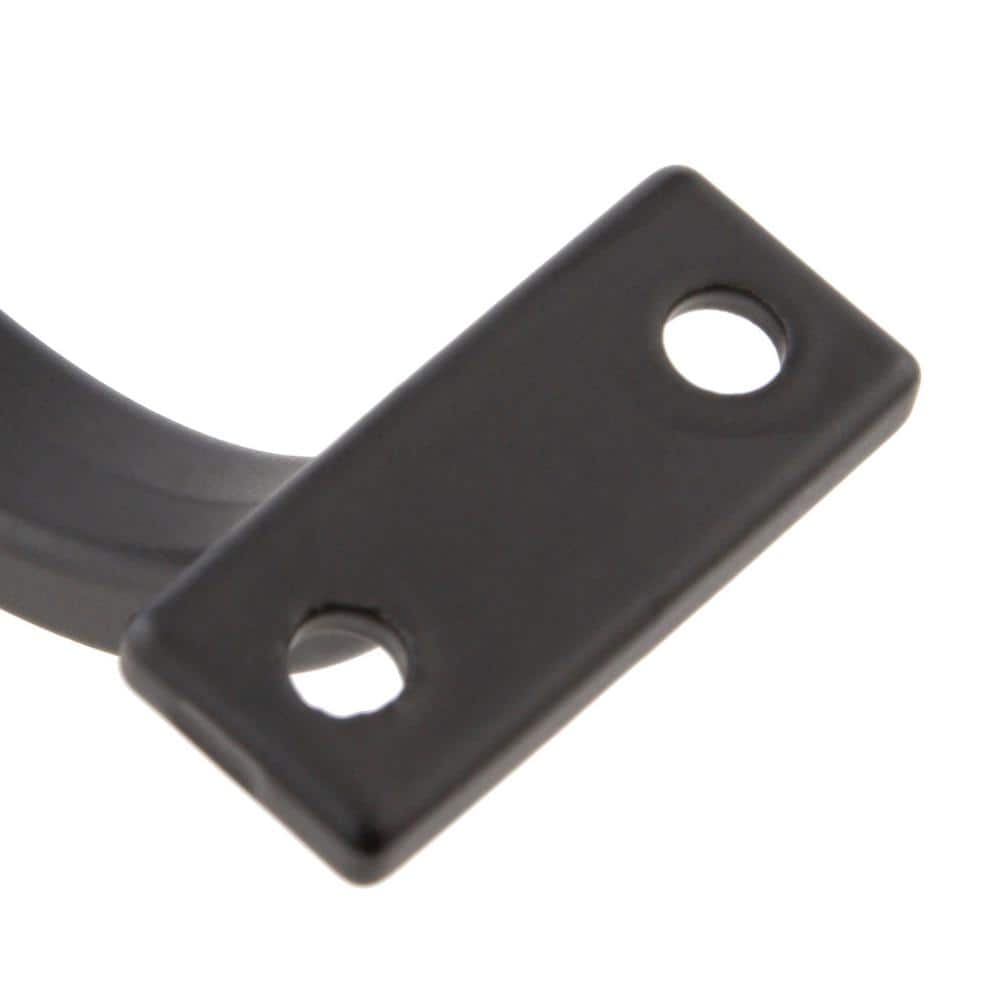EVERMARK Stair Parts 2-3/4 in. x 2-1/16 in. Black Aluminum Alloy Heavy Duty Wall Rail Mounting Bracket
