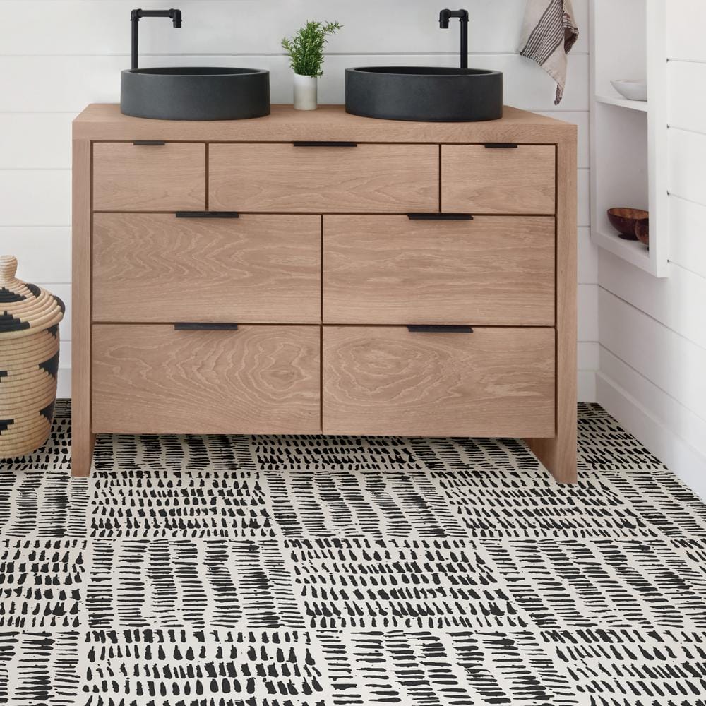 FloorPops Noleby Peel and Stick Floor Tiles 12 in. x 12 in. (20 Tiles, 20 sq. ft.)