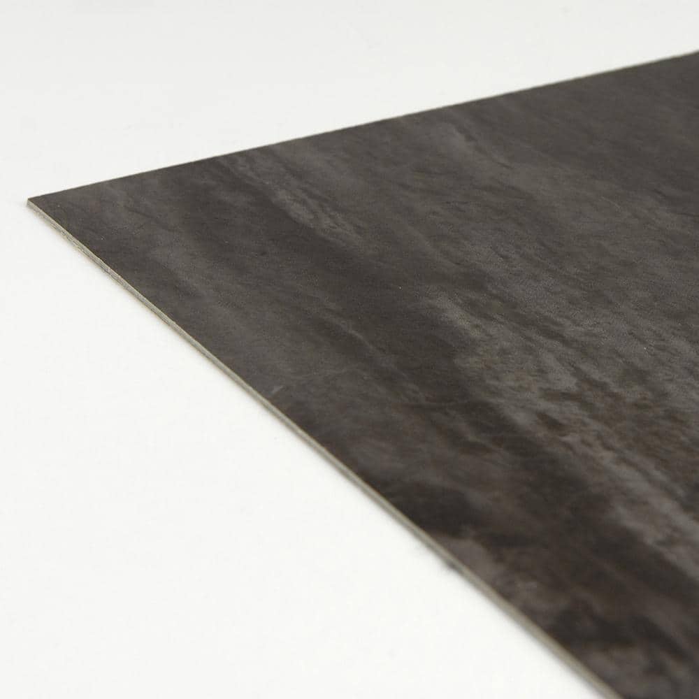 FloorPops Raven 12 in. W x 12 in. L Peel and Stick Floor Vinyl Tiles (20 tiles, 20 sq. ft. case)