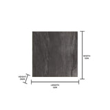 FloorPops Raven 12 in. W x 12 in. L Peel and Stick Floor Vinyl Tiles (20 tiles, 20 sq. ft. case)