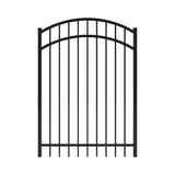 FORGERIGHT Vinings 4 ft. W x 5 ft. H Black Aluminum Arched Pre-Assembled Fence Gate
