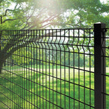 FORGERIGHT 74in H Deco Grid Black Steel Post with Cap, and Clips