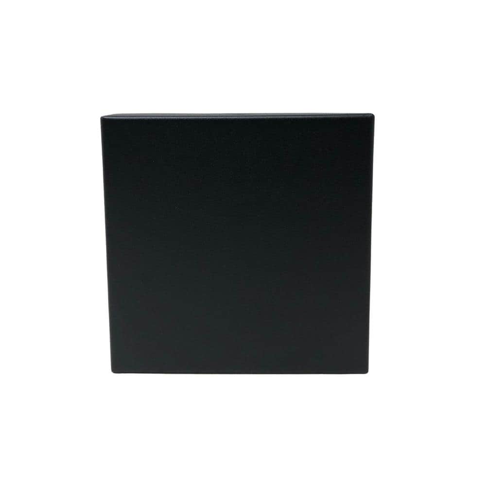 NUVO IRON Eazy-Cap 6 in. x 6 in. Black Galvanized Steel Modern Low-Profile Flat Top Post Cap (Pack of 24)