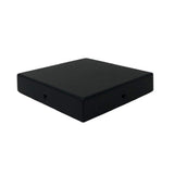 NUVO IRON Eazy-Cap 6 in. x 6 in. Black Galvanized Steel Modern Low-Profile Flat Top Post Cap (Pack of 24)
