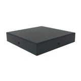 NUVO IRON Eazy-Cap 6 in. x 6 in. Black Galvanized Steel Modern Low-Profile Flat Top Post Cap (Pack of 24)