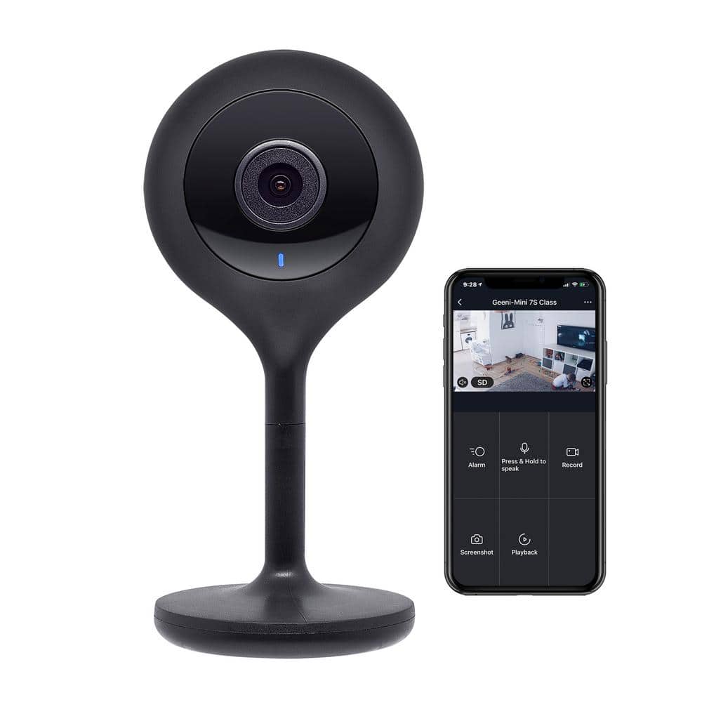 Geeni Look 1080p Smart Wi-Fi Security Camera HD, Black