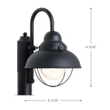 Sebring 1-Light Outdoor Black Post Top