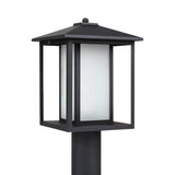 Hunnington 1-Light Outdoor Black Post Light