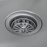 Glacier Bay Stainless Steel Laundry Sink with Faucet and Double Door Cabinet in Black