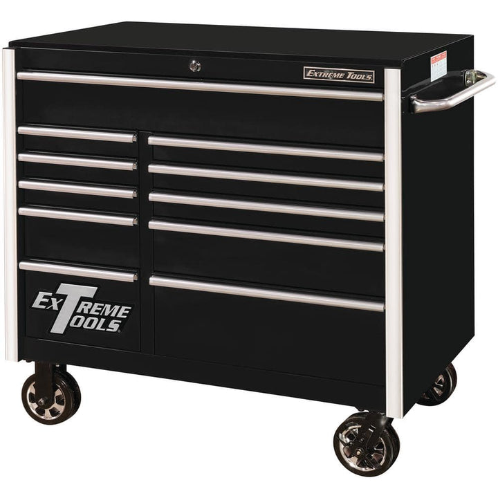 Extreme Tools RX Series 41 in. W x 25 in. D 11-Drawer Roller Cabinet Tool Chest in Black