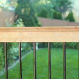 NUVO IRON 26 in. x 3/4 in. Galvanized Round Balusters with Plastic End Caps (10-Pack)