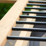 NUVO IRON 32 in. x 3/4 in. Galvanized Round Balusters with Plastic End Caps (10-Pack)