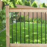 NUVO IRON 32 in. x 3/4 in. Galvanized Round Balusters with Plastic End Caps (10-Pack)