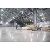 HALCO LIGHTING TECHNOLOGIES 1 ft. 400-Watt Equivalent 150-Watt Integrated LED Dimmable Black Round UFO High Bay Light Fixture CCT & Lumen Selectable