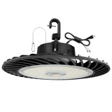 Cedar Hill 12.5 in. 150-200-240-Watt Black UFO LED High Bay Light 4000-5000-6000K