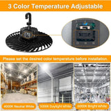 Cedar Hill 150-Watt Dimmable UFO High Bay Light with CCT