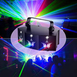 RGB LED Party Lights 9 Lens DJ Disco Ball Stage Lighting with Sound Activated and Remote Control