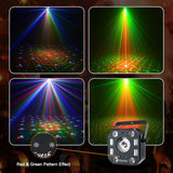 5 in 1 Stage Light Disco, Eyeshot with Magic Ball, Led Par Pattern Strobe Light with UV Effect, Remote and DMX Control