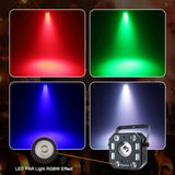 5 in 1 Stage Light Disco, Eyeshot with Magic Ball, Led Par Pattern Strobe Light with UV Effect, Remote and DMX Control