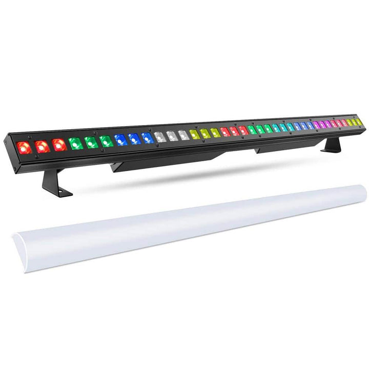 Unbranded 36LEDs RGBW DMX Light Bar with Detachable Cover Chasing Function 41 Static Colors & 56 Shows LED Beam Stage Lighting